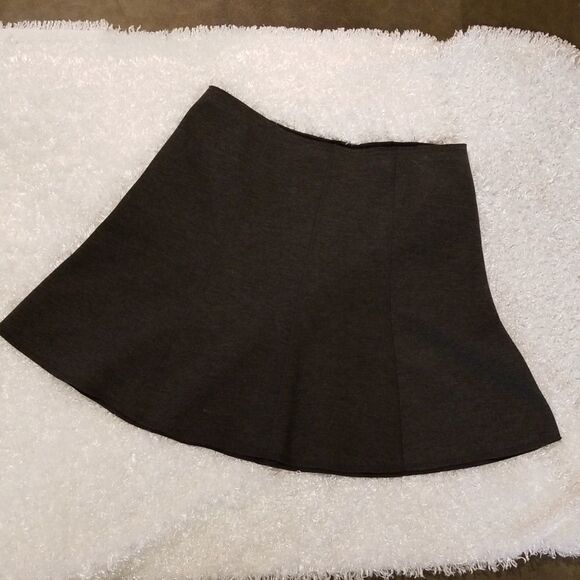 Ann Taylor Fit And Flare skirt Gray Size 8 Stretch - Picture 1 of 7